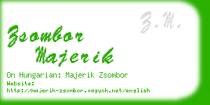 zsombor majerik business card